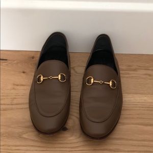 Gucci Brown Jordaan Loafers
